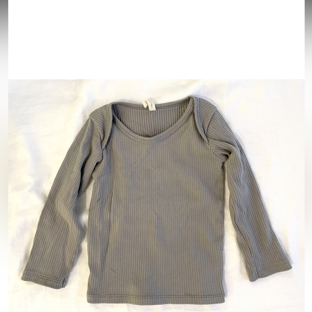 Quincy Mae ribbed lap tee